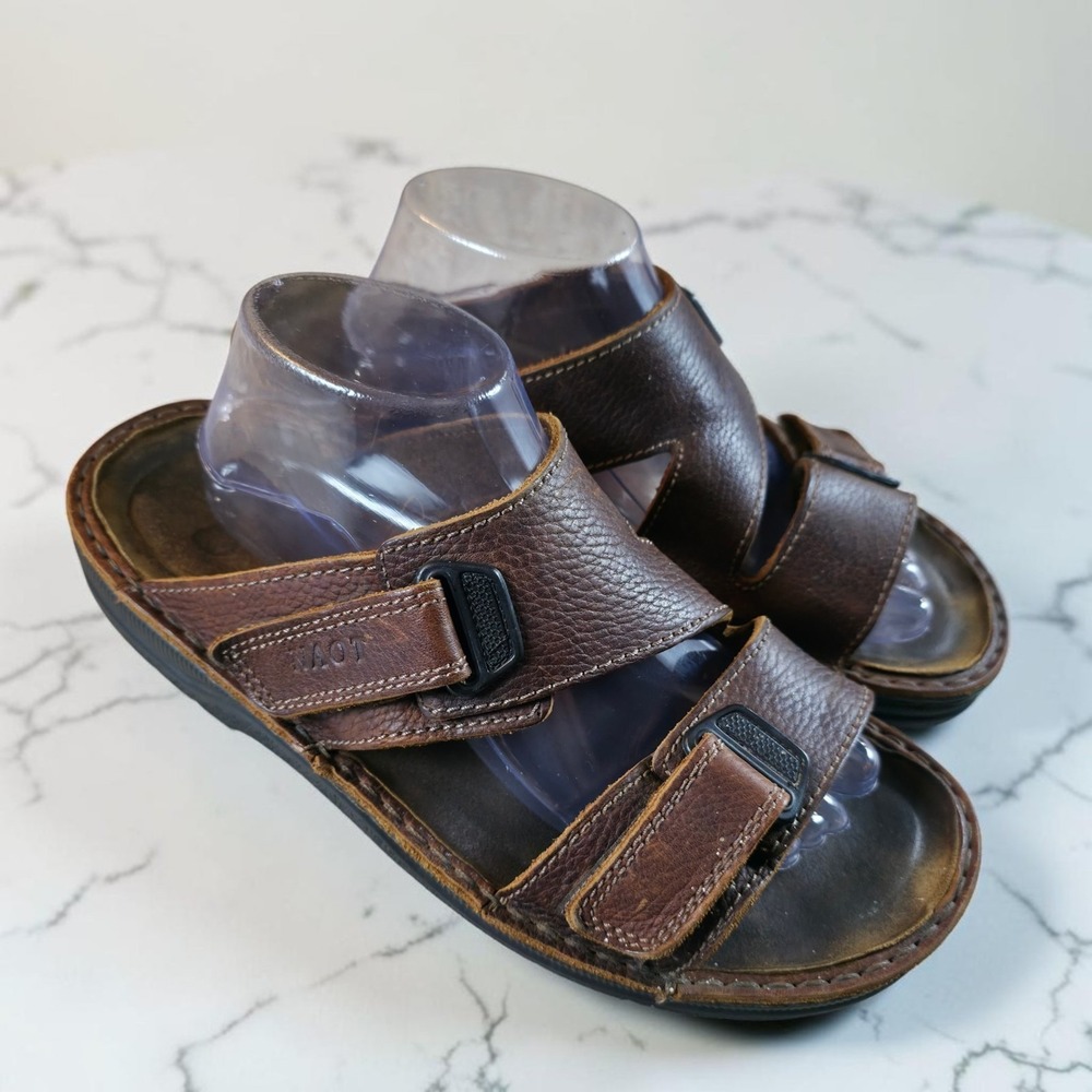 Naot Soft Brown Leather Sandal Strappy Men's Sizes EU 43 / US 9.5 - 10